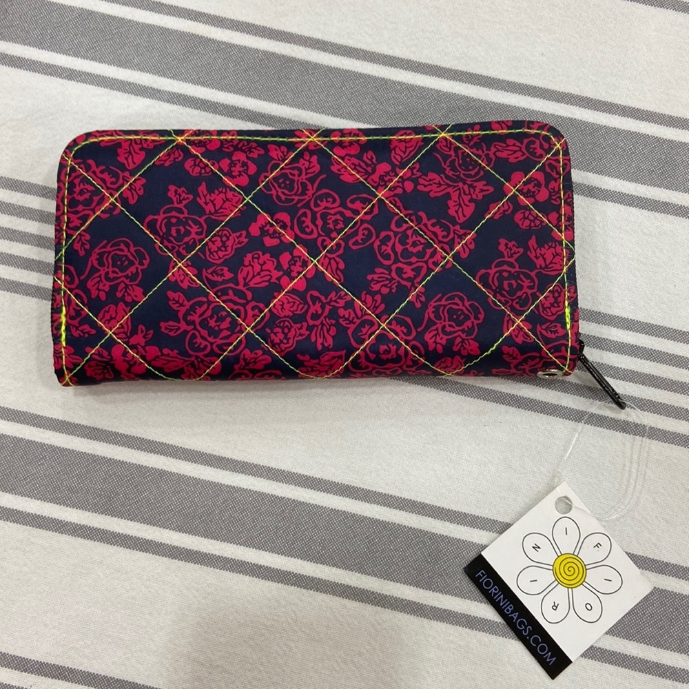 Fiorini-Molly-Navy with Pink Flowers
